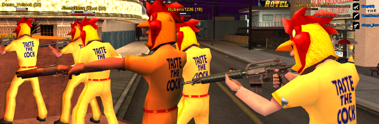 cluckers out in force